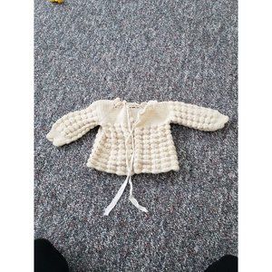 Vintage 60s Crochet‎ Baby Cardigan